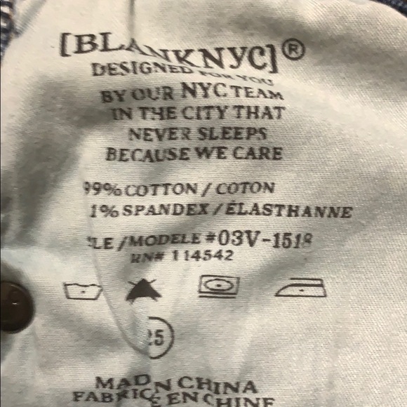 BLANKNYC Distressed  Ripped Skinny Mid Rise Jeans - Picture 6 of 6